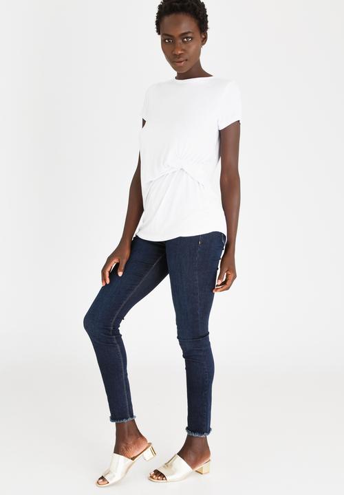 edit - Knot Detail  T-Shirt White