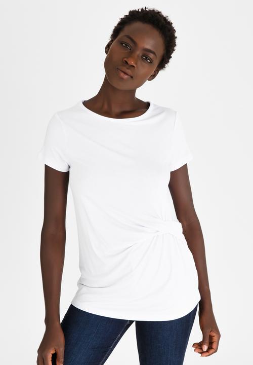 edit - Knot Detail  T-Shirt White