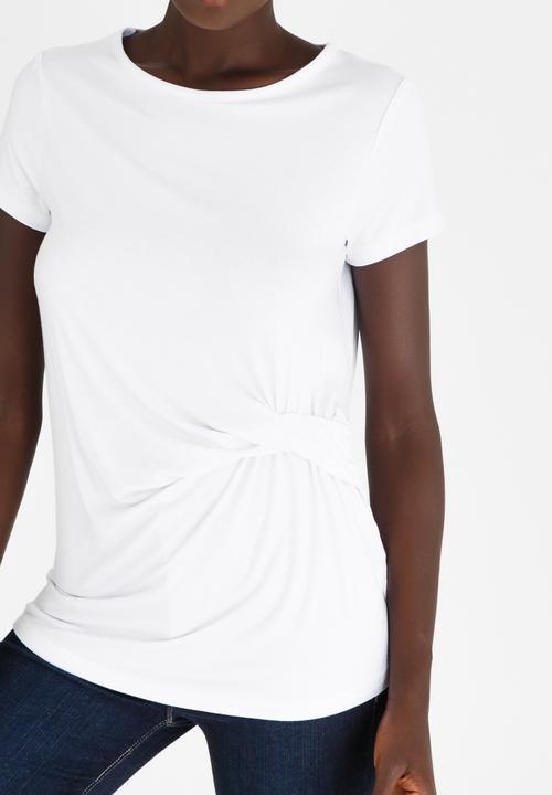 edit - Knot Detail  T-Shirt White