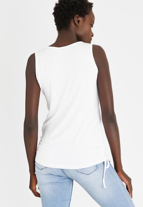 edit - Vest with Draw Chord White