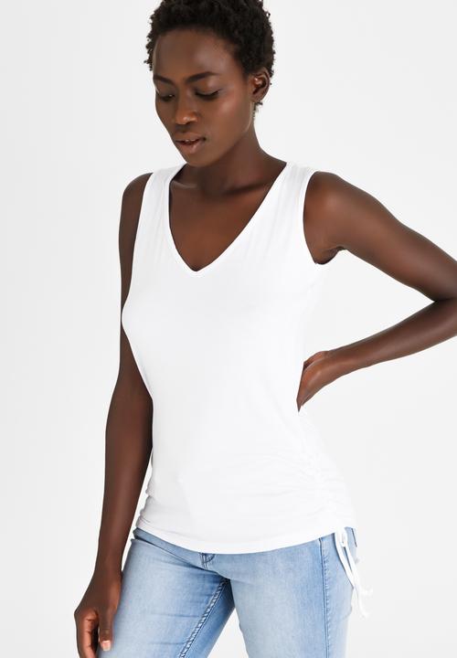 edit - Vest with Draw Chord White