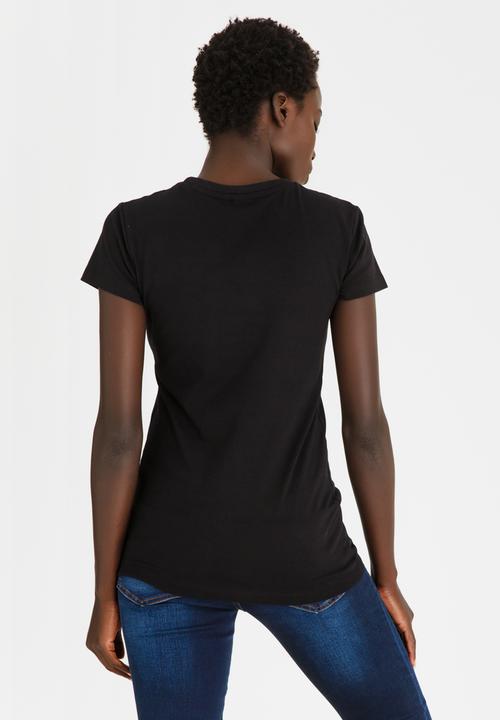 POLO - Robyn Short Sleeve Printed Tee Black