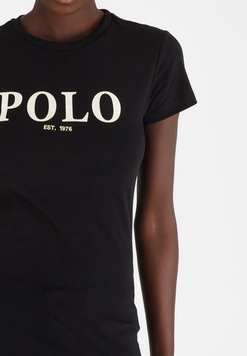 POLO - Robyn Short Sleeve Printed Tee Black