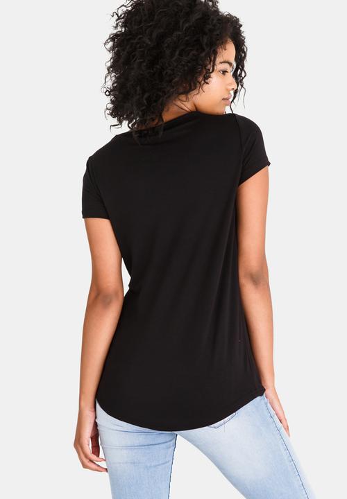 edit - Knot Detail  T-Shirt Black