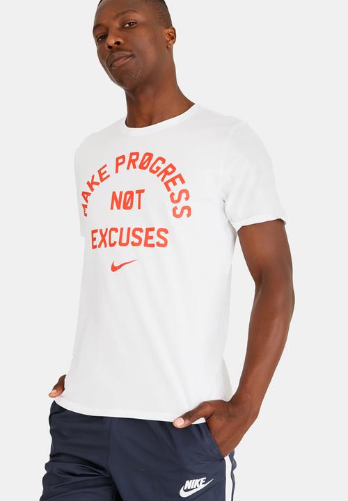 no excuses t shirt nike