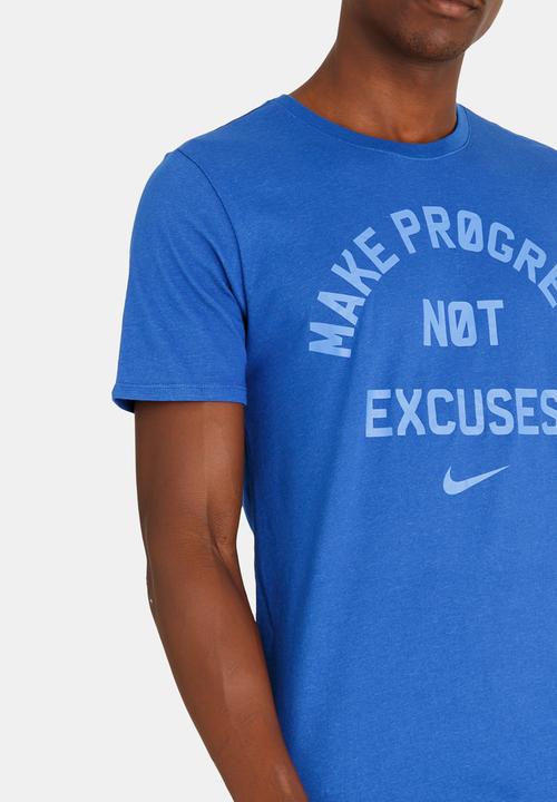 Nike - Nk Dry Tee Dfc No Excuses Blue