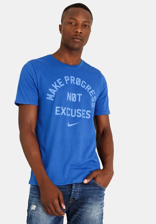 Nike - Nk Dry Tee Dfc No Excuses Blue