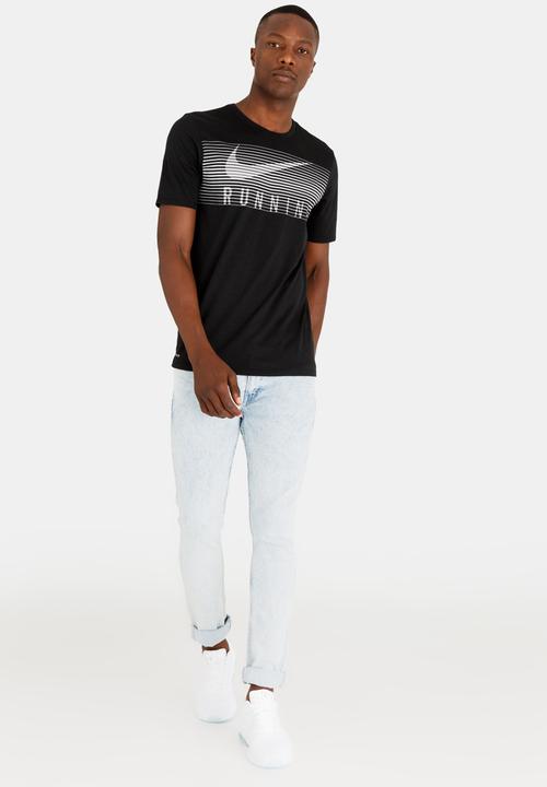 Nike - Nk Dry Tee Dbl Stmt Hrtge Black
