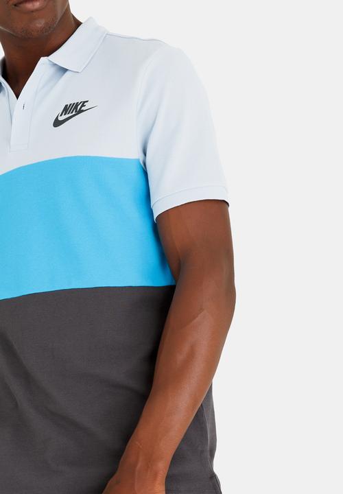 Nike - NSW Polo Pq Matchup Clrblk Mid Blue