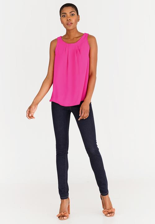 edit - Tie-Up Back Top Magenta