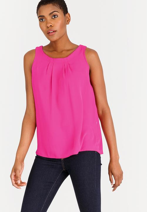 edit - Tie-Up Back Top Magenta