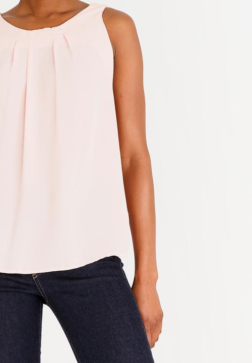 edit - Tie-Up Back Top Pale Pink