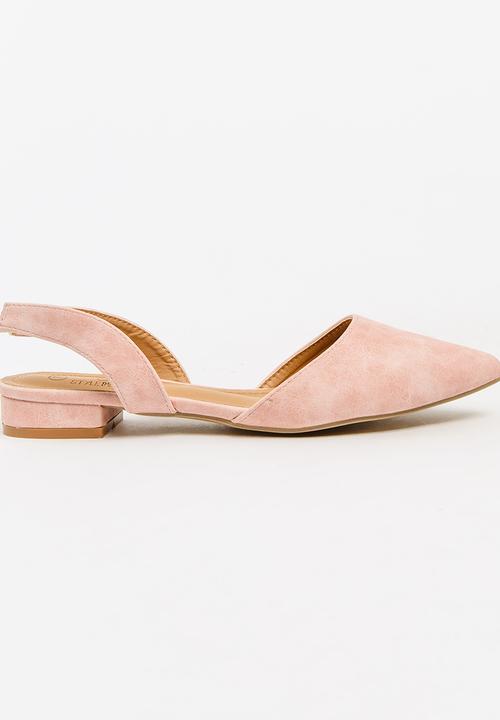 pale pink slingback shoes