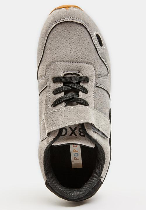 Pop Candy - Boys  Suede Sneakers Grey