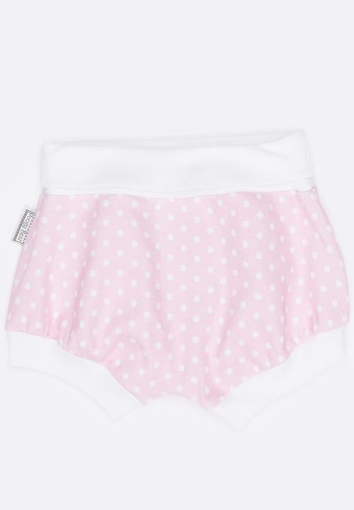 Poogy Bear - Polkadot Harem Shorts Mid Pink