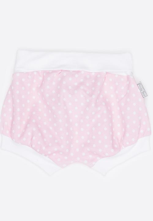 Poogy Bear - Polkadot Harem Shorts Mid Pink