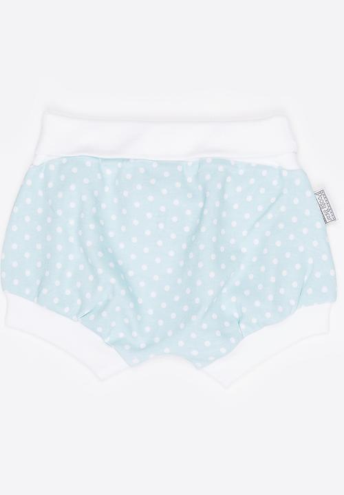 Poogy Bear - Polkadot Harem Shorts Aqua