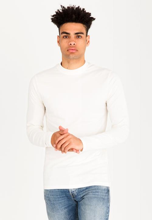 Only & Sons - Fabio High Rip Neck Off White