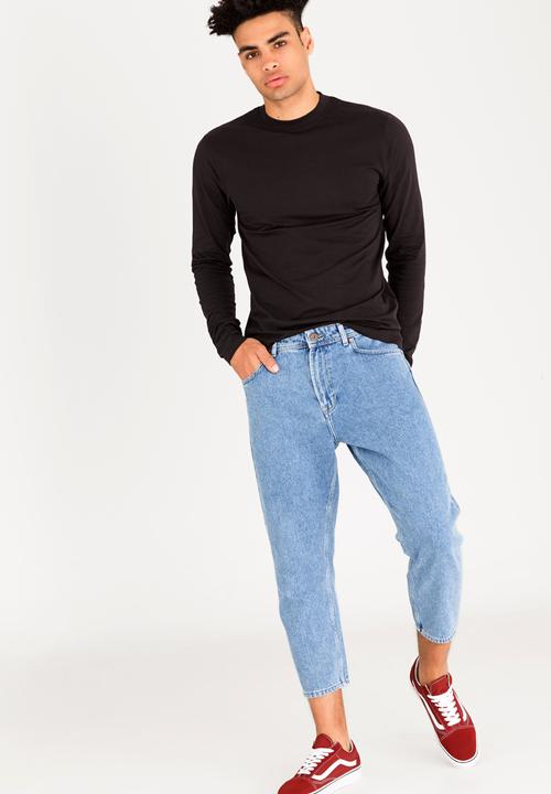 Only & Sons - Fabio High Rip Neck Tee Black