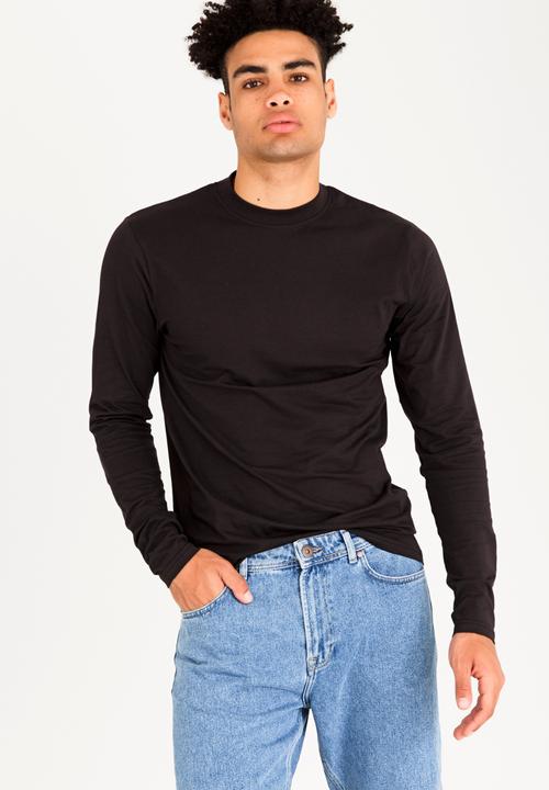 Only & Sons - Fabio High Rip Neck Tee Black
