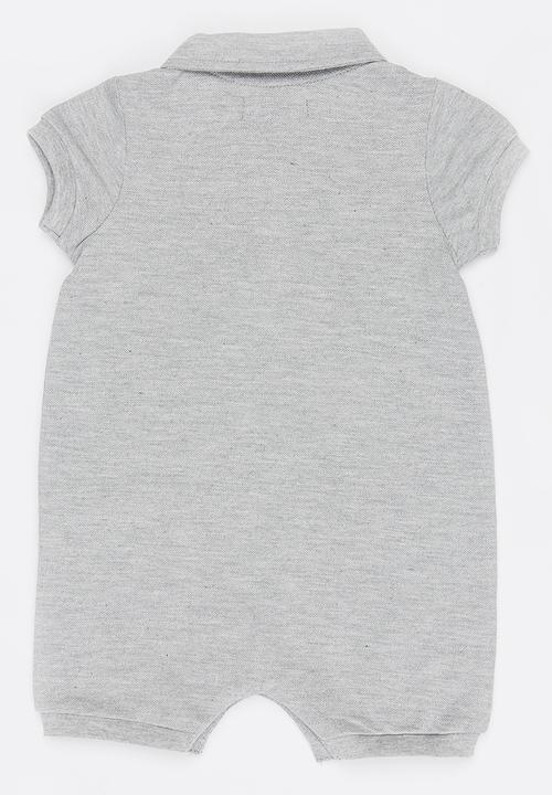 POLO - Alex SS Babygrow Grey