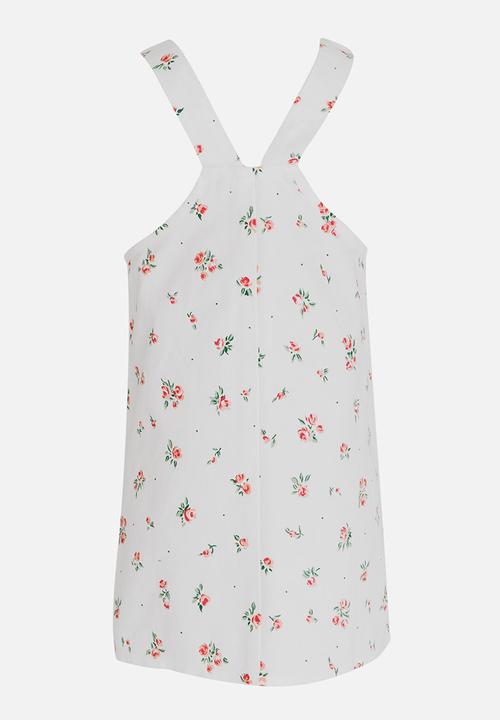 See-Saw - Pinafore Dress with Pockets and Centre Front Zip Multi-colour