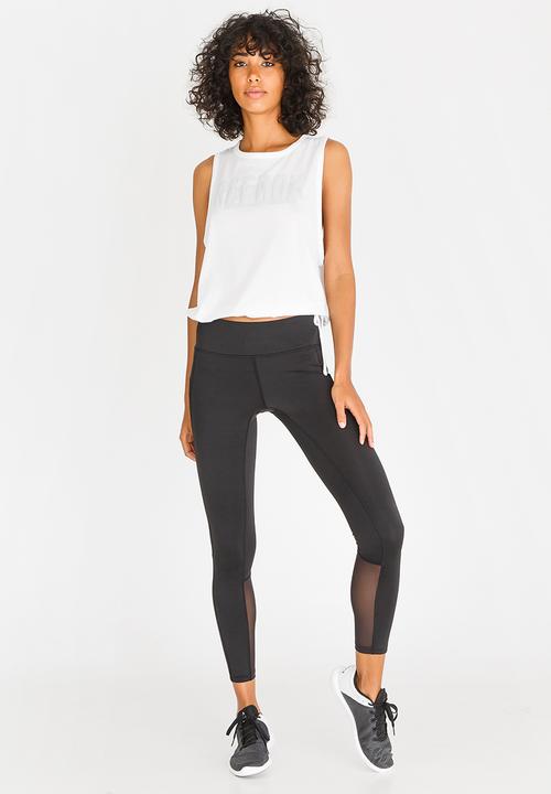 Reebok - Reebok Tie Detail Tank White