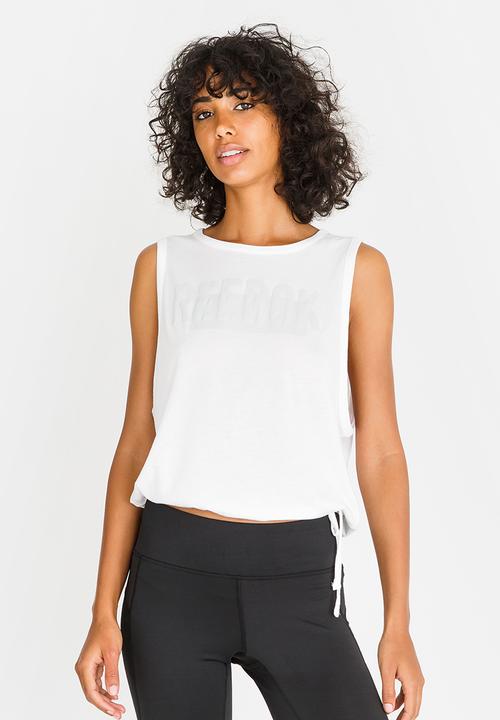 Reebok - Reebok Tie Detail Tank White