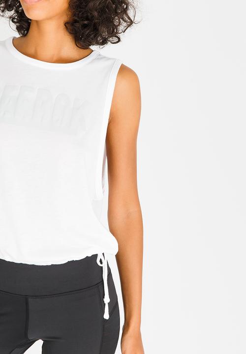Reebok - Reebok Tie Detail Tank White