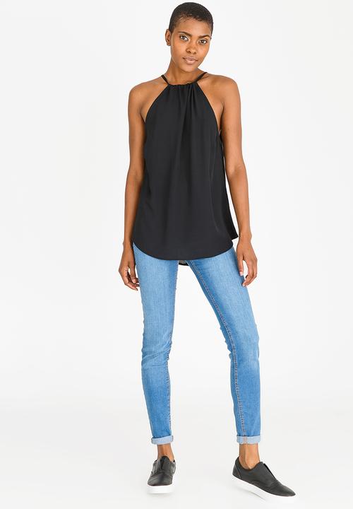 Kate Jordan - Tie Detail Cami Black