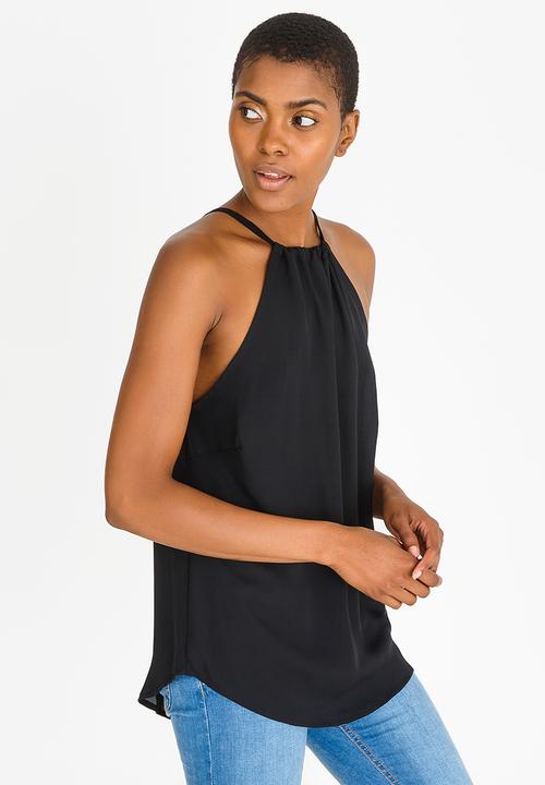 Kate Jordan - Tie Detail Cami Black