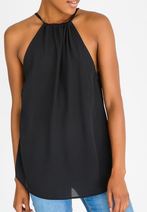 Kate Jordan - Tie Detail Cami Black