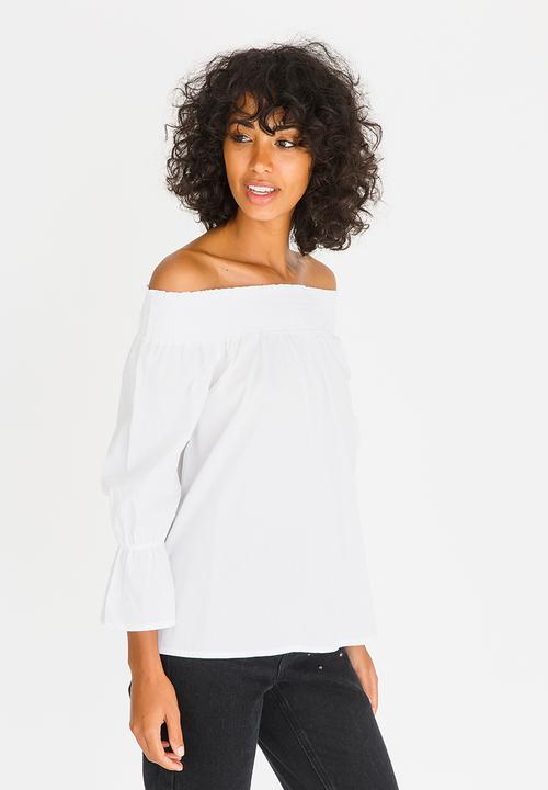 c(inch) - Bardot Blouse White