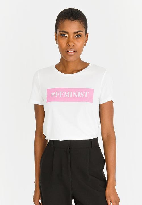 Vero Moda - Slogan Tee White