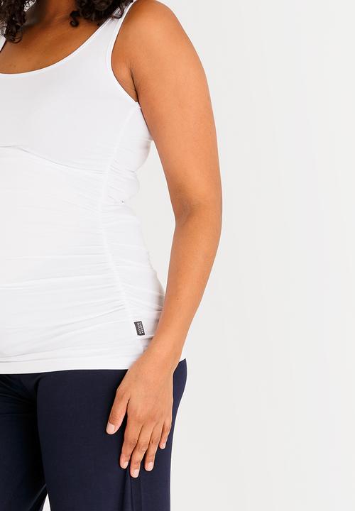 Cherry Melon - Maternity Every day tank top - White