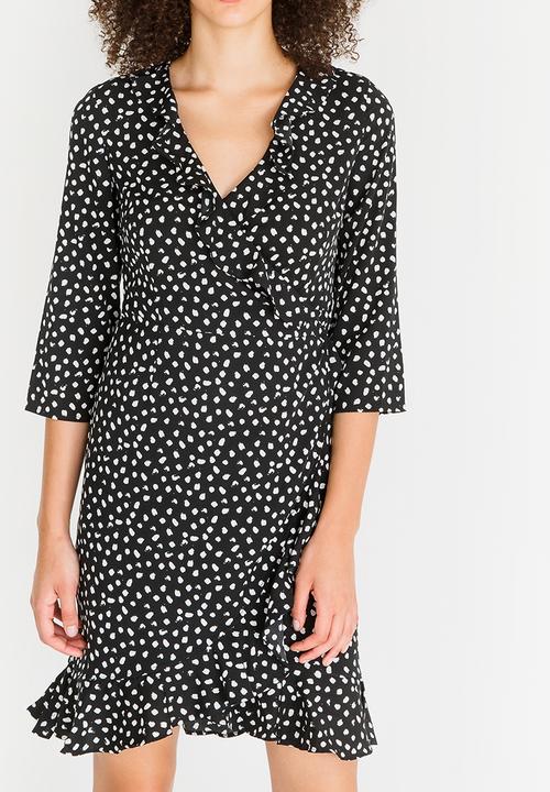 Vero Moda - Henna dot dress - black & white 