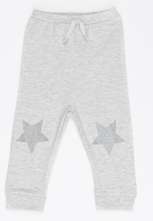 Soobe - Star print joggers - grey