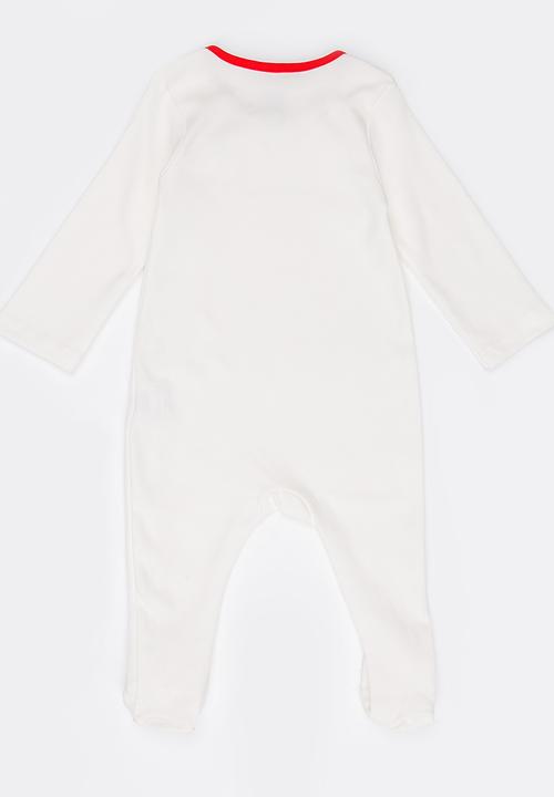 Baby Corner - Girls  Sleepsuit White