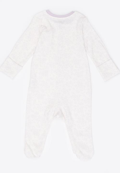Baby Corner - Girls  Sleepsuit White