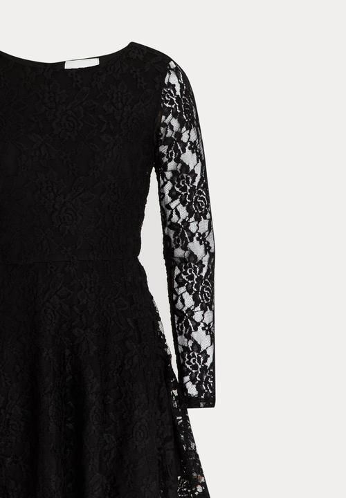Rebel Republic - Long Sleeve Lace Dress Black