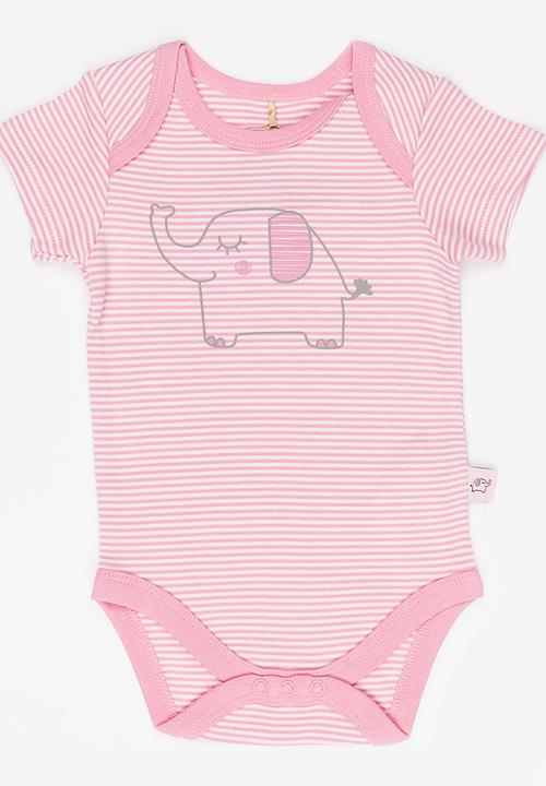 Soobe - Girls Printed Bodysuit Mid Pink