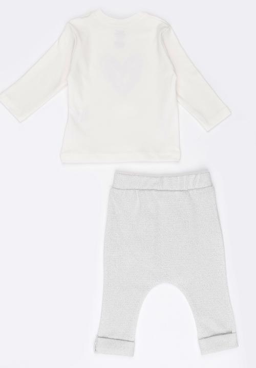 Baby Corner - Girls Harem Pants Set Silver