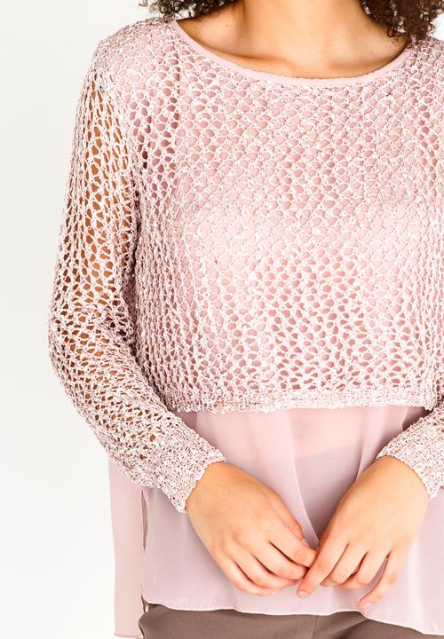 cath.nic - Sparkle Twofer Top Pale Pink