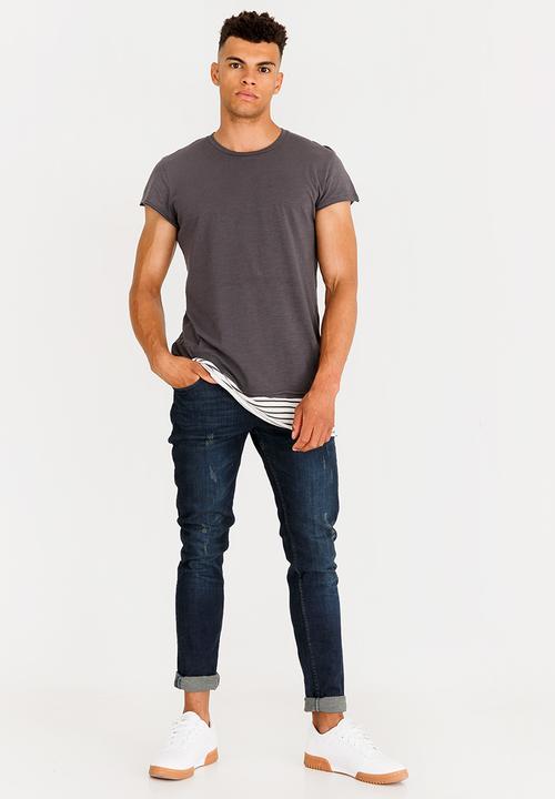 Jack & Jones - Toma Crew Neck Tee Grey