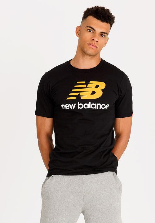 New Balance  - Stacked Logo Tee Black