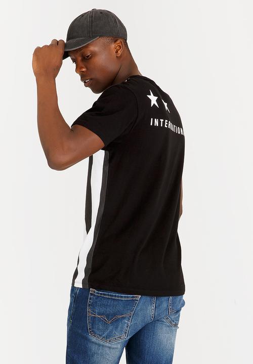 GUESS - Colour Moto Tee Black and White