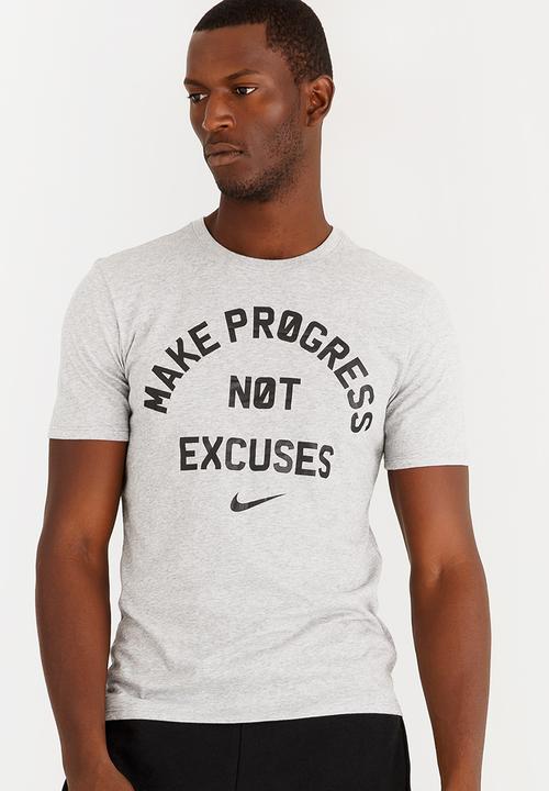 Nike - Nk Dry Tee Dfc No Excuses Grey