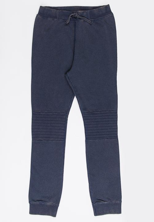 Name It - Boys Brushed Sweat Pants Mid Blue