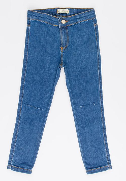 Soobe - Girls Straight Leg Jean Mid Blue