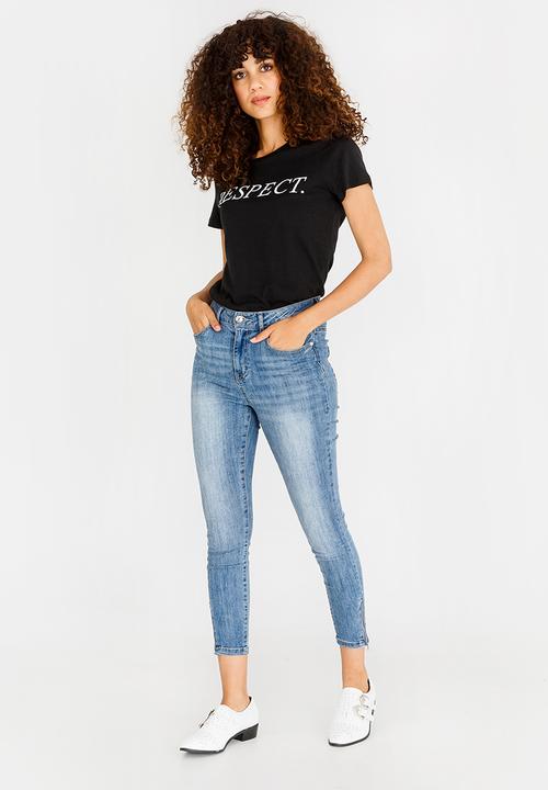 Vero Moda - Slogan Tee Black